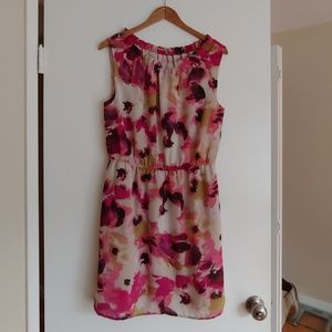 LOFT floral watercolor dress